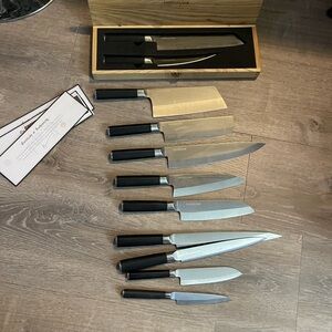 Kamikoto Kanpeki Knife Set & Premium Knife never used 11 knife s